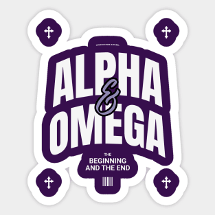 Alpha & Omega, The Beginning & The End Sticker